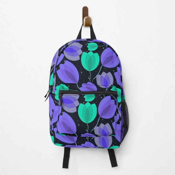 Item preview, Celestial Retro Neon Tulip Floral Pattern designed and sold by chriswo-design.