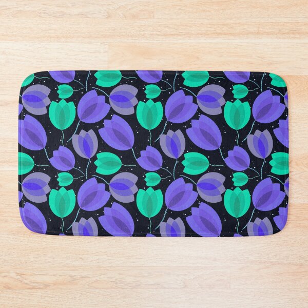 Item preview, Celestial Retro Neon Tulip Floral Pattern designed and sold by chriswo-design.