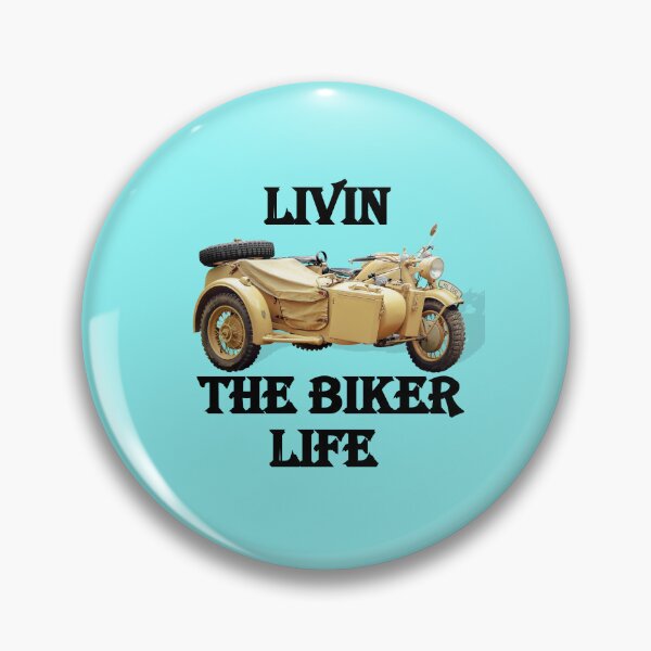 Item preview, Livin The Biker Life – Vintage Sidecar Motorcycle designed and sold by Marilia Rosado Studio.
