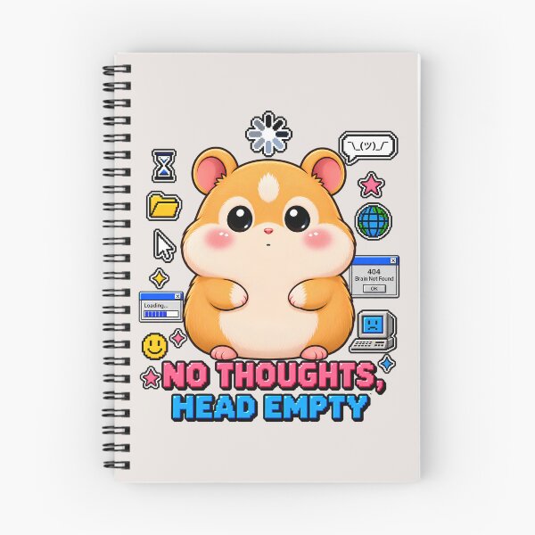 Item preview, No Thoughts Head Empty Hamster | Cute Y2K Meme Aesthetic designed and sold by Pick'n Quick.