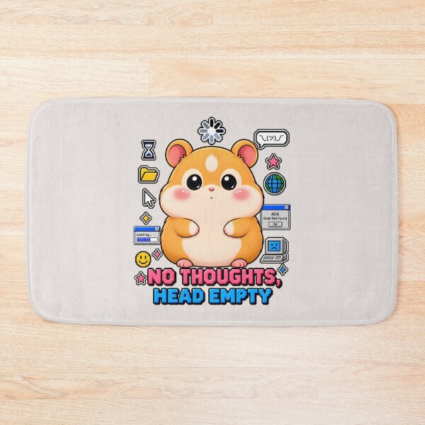 Item preview, No Thoughts Head Empty Hamster | Cute Y2K Meme Aesthetic designed and sold by Pick'n Quick.