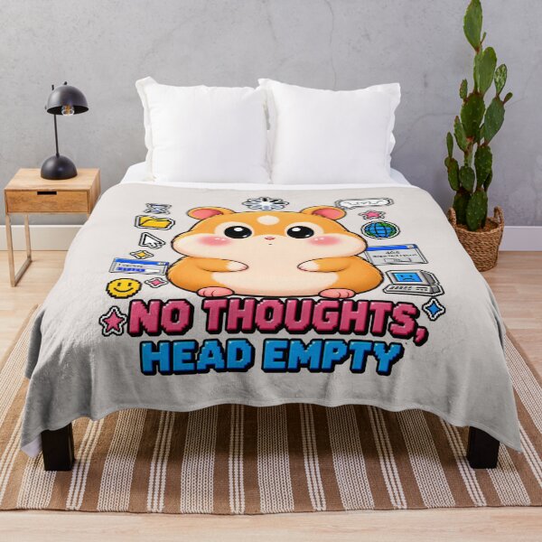 Item preview, No Thoughts Head Empty Hamster | Cute Y2K Meme Aesthetic designed and sold by Pick'n Quick.