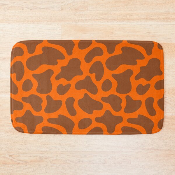 Item preview, Modern Graphic Cow Print Pattern | Bright Orange designed and sold by Frohyou.