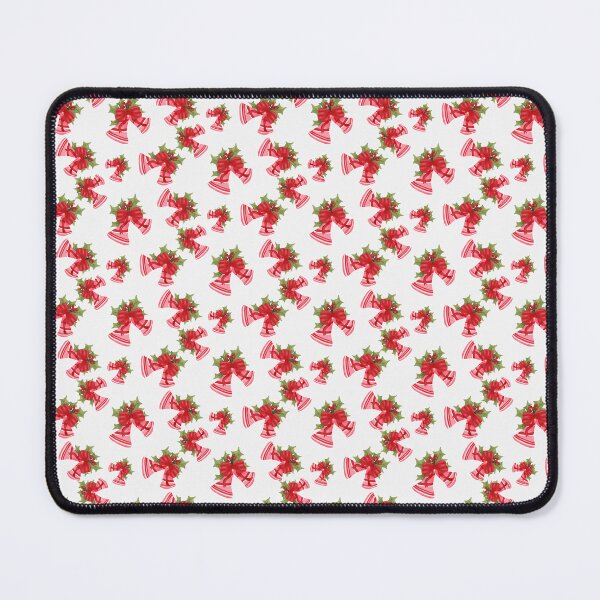 Item preview, Christmas Bells with Red Bow and Berries Off White designed and sold by JasmineGDesigns.