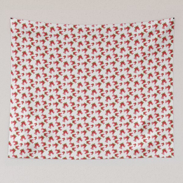 Item preview, Christmas Bells with Red Bow and Berries Off White designed and sold by JasmineGDesigns.