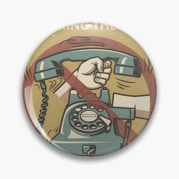 Item preview, Society for Not Answering the Phone Retro Poster designed and sold by PictorialWhimsy.