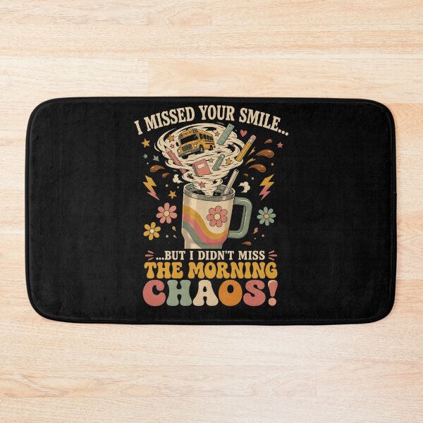 Item preview, Missed Your Smile,Funny Teacher Coffee Morning Chaos Retro Tumbler Design designed and sold by Crystal-Tree.