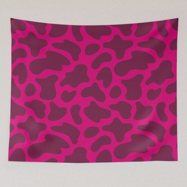 Item preview, Modern Graphic Cow Print Pattern | Bright Pink designed and sold by Frohyou.