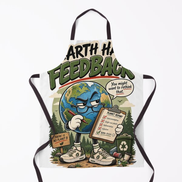 Item preview, Earth Has Feedback – Funny Eco Humor Sustainability Design designed and sold by Kakitto.