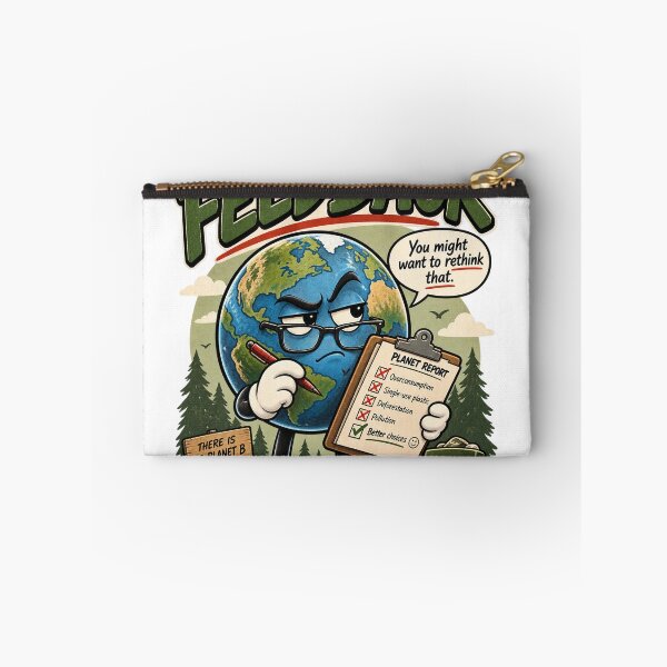 Item preview, Earth Has Feedback – Funny Eco Humor Sustainability Design designed and sold by Kakitto.
