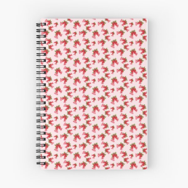 Item preview, Christmas Bells with Red Bow and Berries Light Pink designed and sold by JasmineGDesigns.