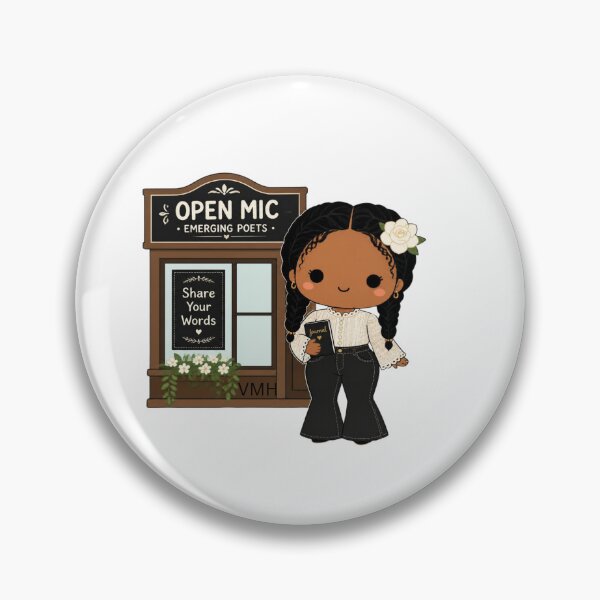Item preview, Open Mic Poetry Night Illustration designed and sold by HOUSE OF VMH.