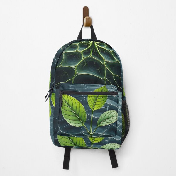 Item preview, Young plant grows through spider web designed and sold by Mianku | Für das Leben.