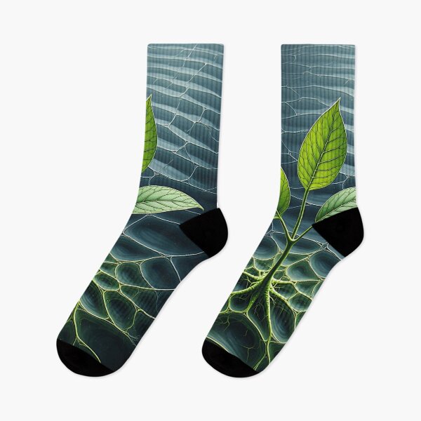 Item preview, Young plant grows through spider web designed and sold by Mianku | Für das Leben.