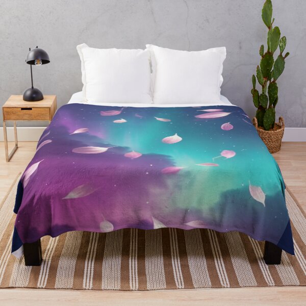 Item preview, Cosmic Petal Drift Through Aurora designed and sold by ClarityPulse Studio.