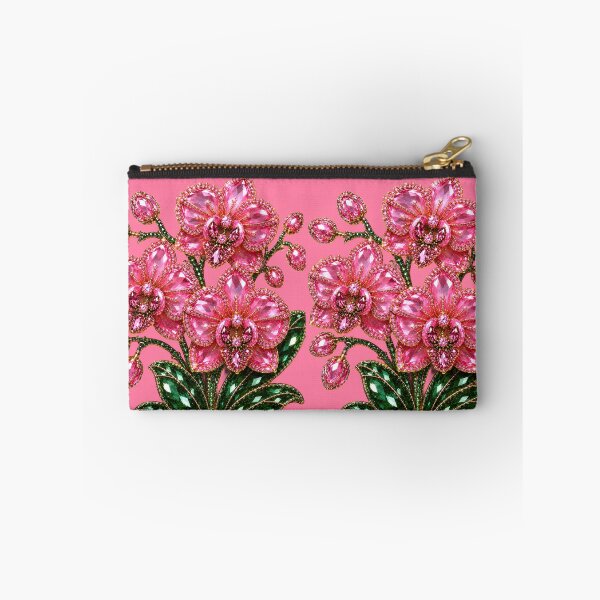 Item preview, CRYSTAL PINK ORCHIDS JEWEL  designed and sold by wordspixies.