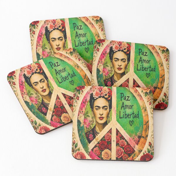 Item preview, Peace Symbol Floral Frida designed and sold by reggiemercedes.