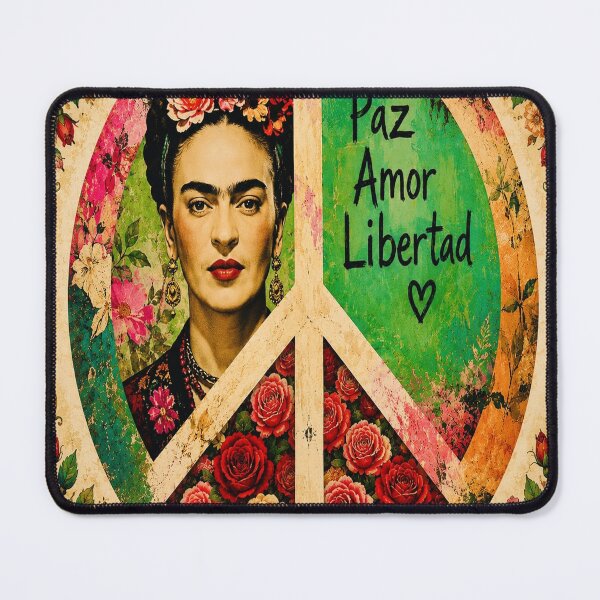 Item preview, Peace Symbol Floral Frida designed and sold by reggiemercedes.