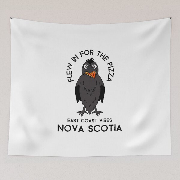 Item preview, Nova Scotia Pizza Lover Crow designed and sold by Sartoris Art.