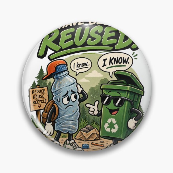 Item preview, This Could Have Been Reused – Funny Zero Waste Eco Humor designed and sold by Kakitto.