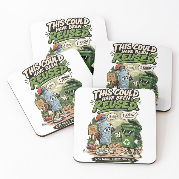 Item preview, This Could Have Been Reused – Funny Zero Waste Eco Humor designed and sold by Kakitto.