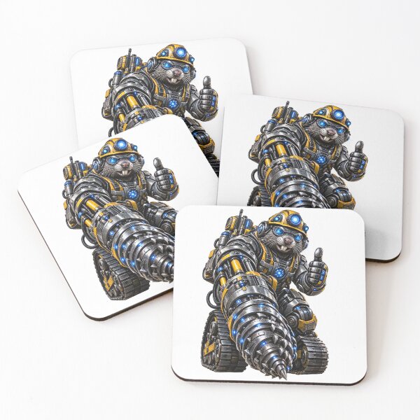 Item preview, Steel Mole Tunnel Boring Machine Operator – Mechanical Animal Industrial Worker designed and sold by SteelCoat Studio.