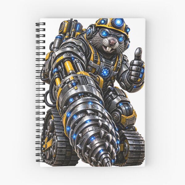 Item preview, Steel Mole Tunnel Boring Machine Operator – Mechanical Animal Industrial Worker designed and sold by SteelCoat Studio.