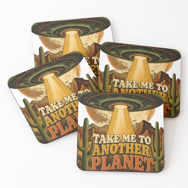 Item preview, Take Me to Another Planet – Retro UFO Vintage Sci-Fi T-Shirt designed and sold by Kiinaaa.