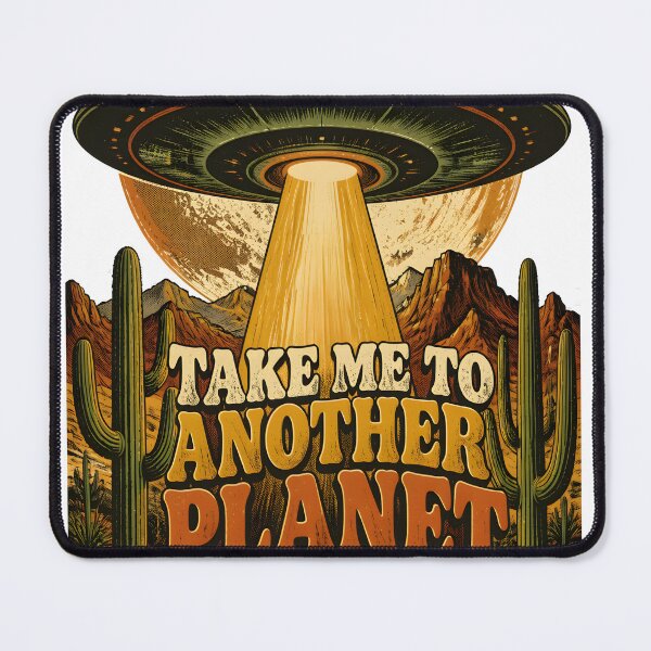 Item preview, Take Me to Another Planet – Retro UFO Vintage Sci-Fi T-Shirt designed and sold by Kiinaaa.
