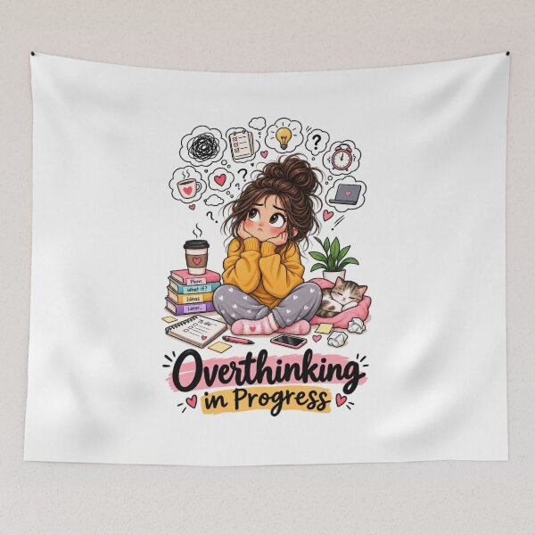Item preview, Overthinking in Progress designed and sold by khadijaAchaki.