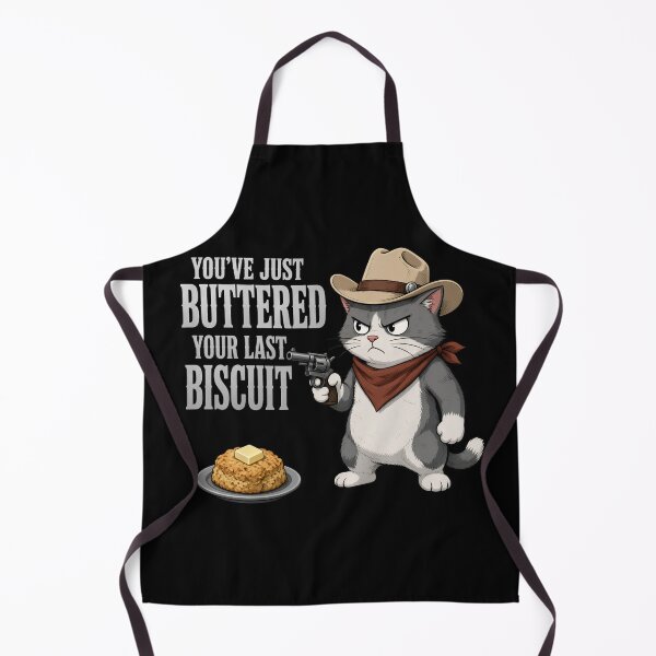 Item preview, You've Just Buttered Your Last Biscuit Cowboy Cat designed and sold by TshirtsOnline-.
