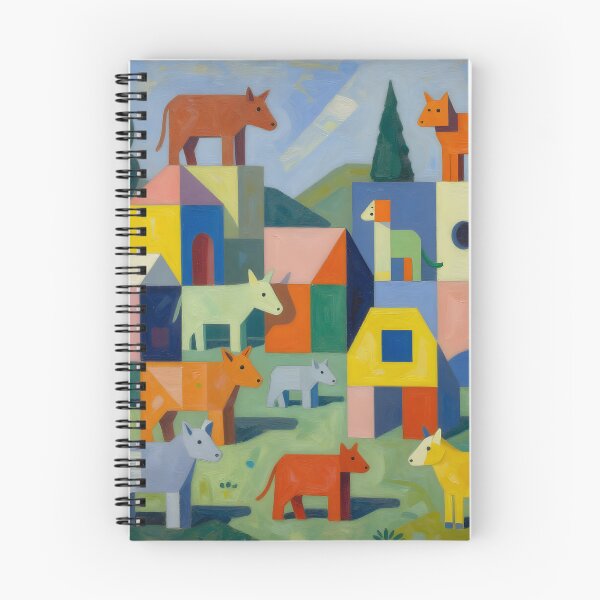 Item preview, Geometric Animal Farm Art designed and sold by TheMadTeaParty.