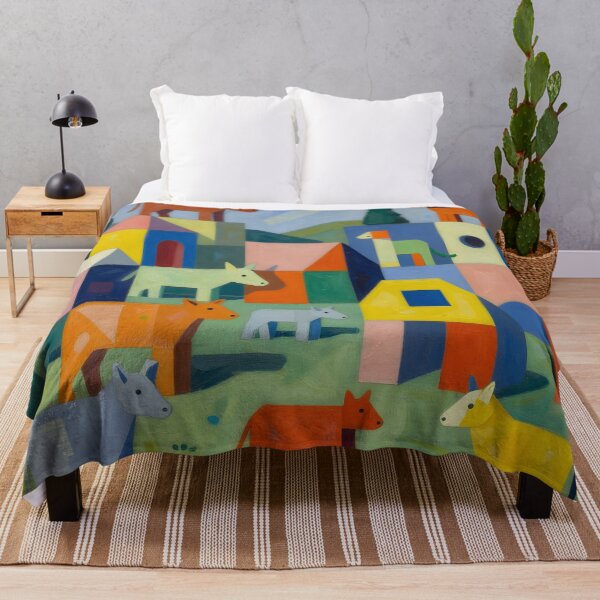 Item preview, Geometric Animal Farm Art designed and sold by TheMadTeaParty.