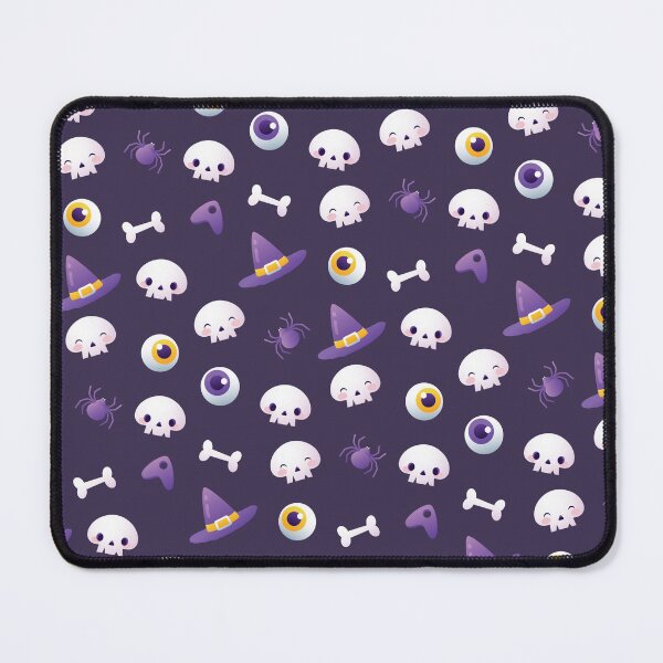 Item preview, Cute Witchy Halloween Pattern Skulls Spiders & Eyeballs designed and sold by SEW WHAT.