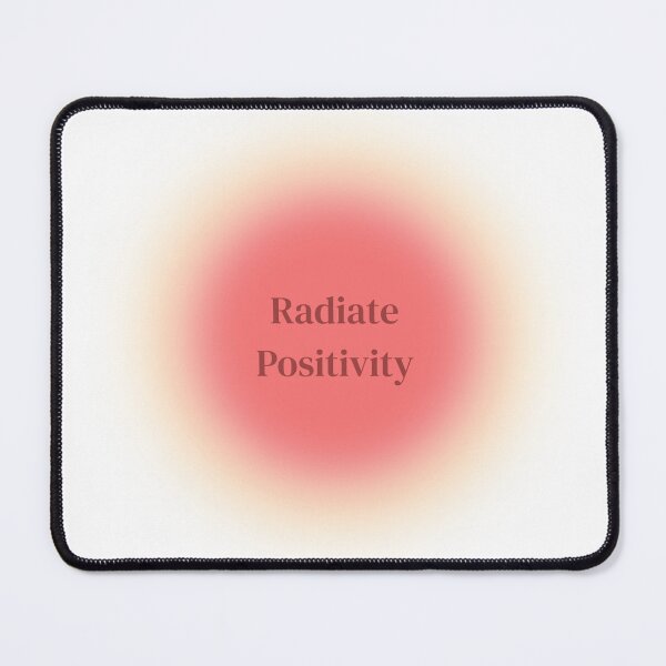 Item preview, Radiate Positivity Aesthetic Positive Quote Retro Aura Gradient designed and sold by hannahbee.