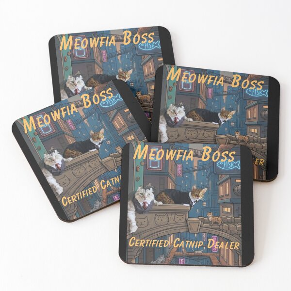 Item preview, Meowfia Boss – Certified Catnip Dealer | Funny Gangster Cat designed and sold by DigitalSkyfall.