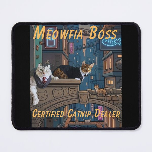 Item preview, Meowfia Boss – Certified Catnip Dealer | Funny Gangster Cat designed and sold by DigitalSkyfall.