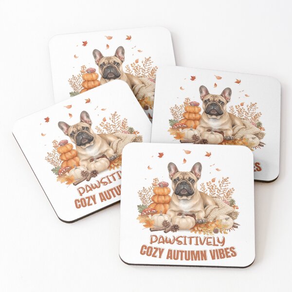 Item preview, Cozy French Bulldog Autumn Vibes designed and sold by VibranPalette.