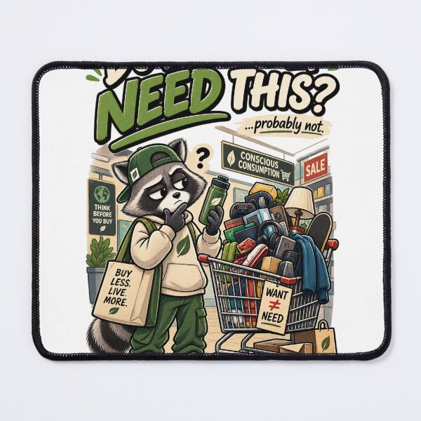 Item preview, Do I Really Need This? – Funny Eco Humor Sustainable Lifestyle designed and sold by Kakitto.