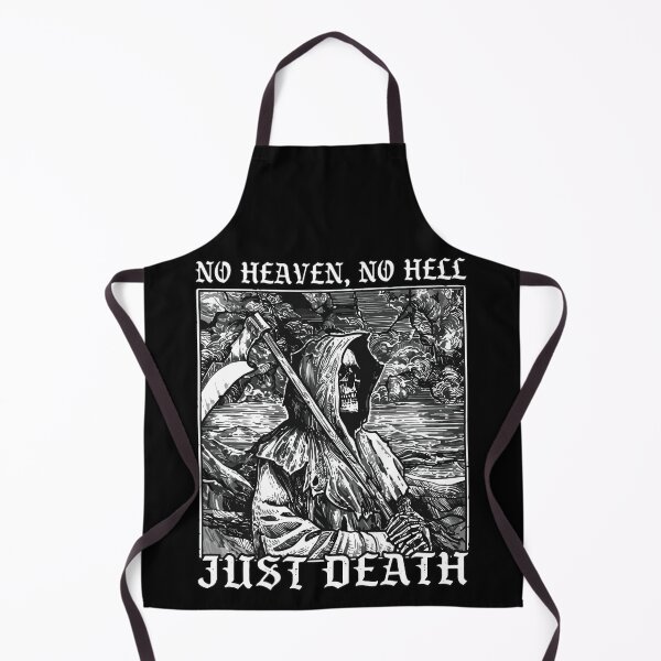 Item preview, No Heaven no Hell Just Death Grim reaper Occult Spooky Gothic Dark Art designed and sold by Reign Of Darkness.