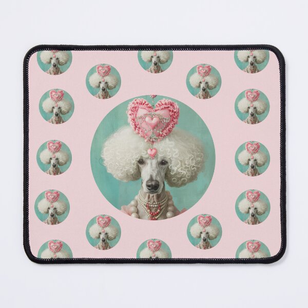 Item preview, Renaissance Poodle Portrait Seamless Pattern  designed and sold by Soft Oddity.