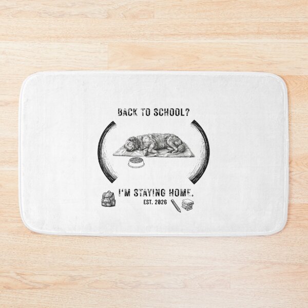 Item preview, Back to School Funny Dog Staying Home Vintage Design designed and sold by Umbrella urban.
