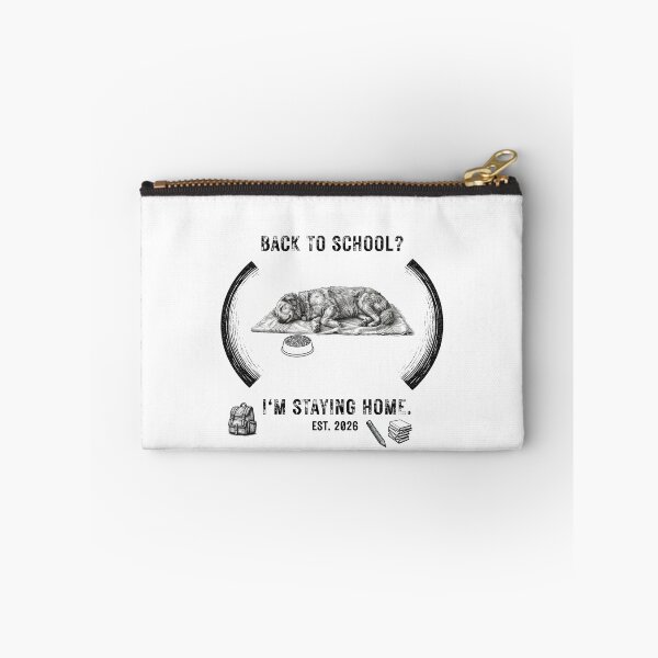 Item preview, Back to School Funny Dog Staying Home Vintage Design designed and sold by Umbrella urban.