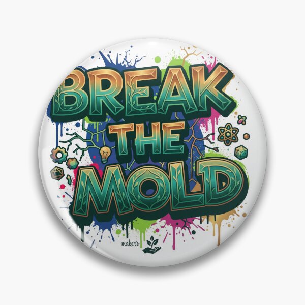 Item preview, Break The Mold Sticker | Creative Mindset Quote | Think Different Vinyl Decal | Inspirational Art Sticker | Unique Motivation Design designed and sold by MAStrends.