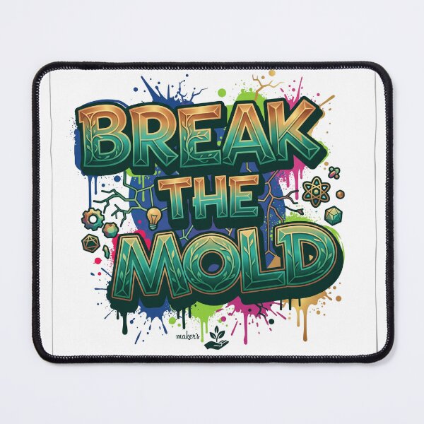 Item preview, Break The Mold Sticker | Creative Mindset Quote | Think Different Vinyl Decal | Inspirational Art Sticker | Unique Motivation Design designed and sold by MAStrends.