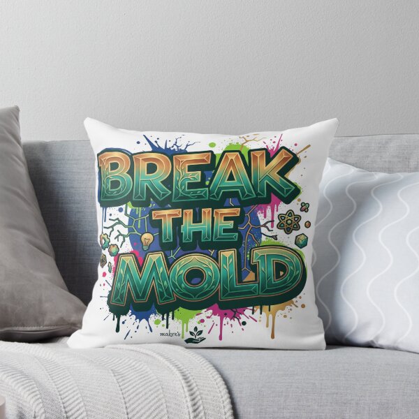 Item preview, Break The Mold Sticker | Creative Mindset Quote | Think Different Vinyl Decal | Inspirational Art Sticker | Unique Motivation Design designed and sold by MAStrends.
