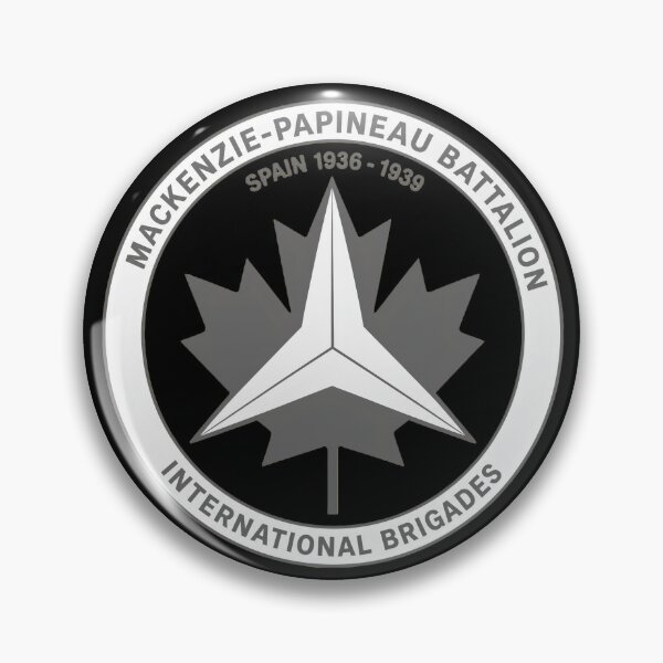 Item preview, Mackenzie Papineau Battalion International Brigades Antifascist Emblem Print designed and sold by PinUpPizzazz.