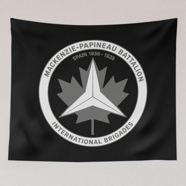 Item preview, Mackenzie Papineau Battalion International Brigades Antifascist Emblem Print designed and sold by PinUpPizzazz.