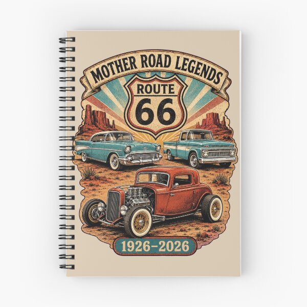 Item preview, Route 66 Centennial Classic Car Legends designed and sold by Retro Arabica.