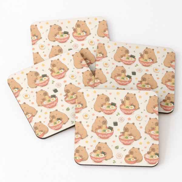 Item preview, Capybara Ramen Bowl Pattern designed and sold by Soft Berry Studio.